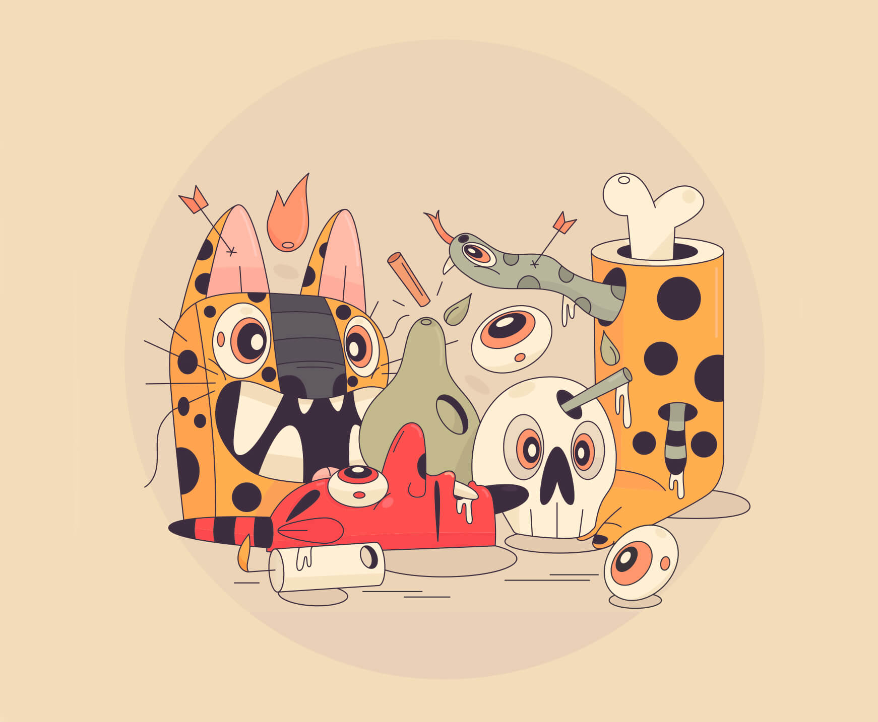 A mis Muertos Limited Edition Giclée