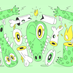 Cocodrilo Sagrado Limited Serigraph Edition